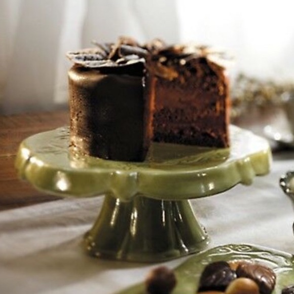 Southern Living At Home Other - Southern Living At Home Green Ceramic Pedestal Cake Stand